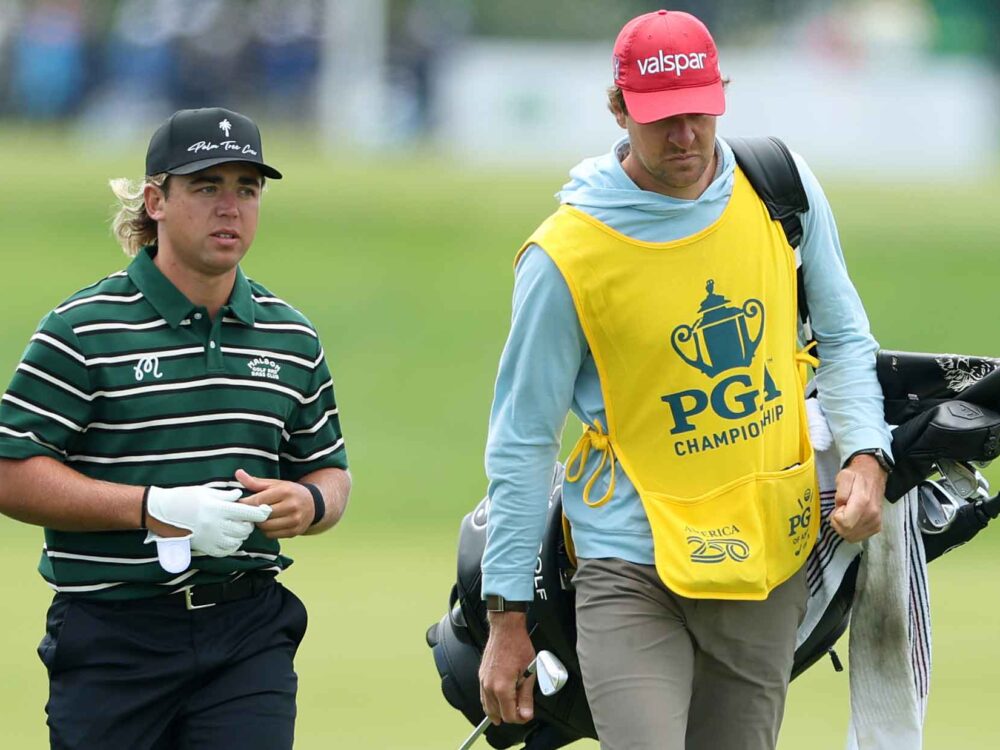 Garrick Higgo, days after curious PGA Championship penalty, splits with caddie​