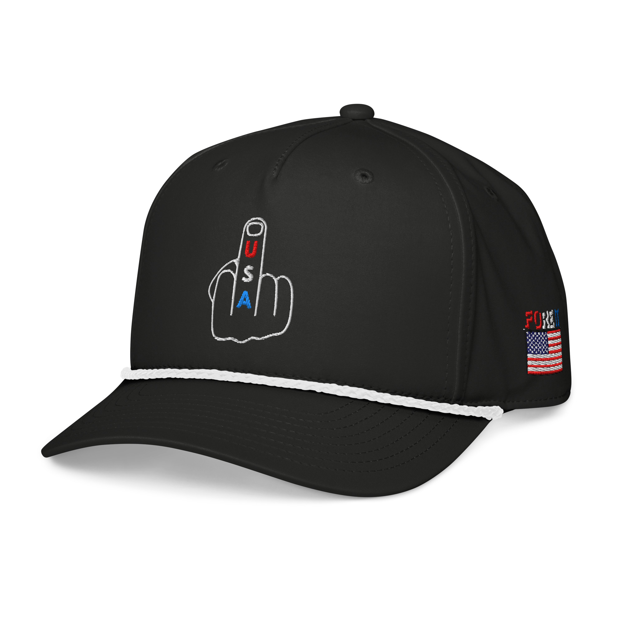 USA MIddle Finger - Classic rope golf hat