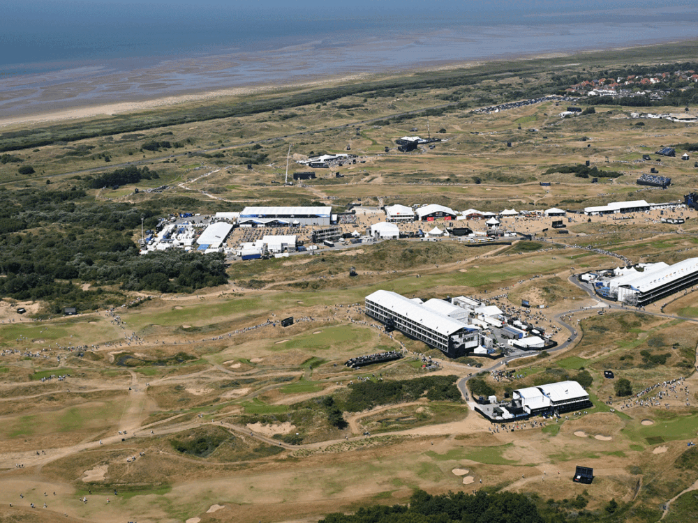 All that Royal Birkdale brown? Meet the guy (and dog) in charge of it  ​