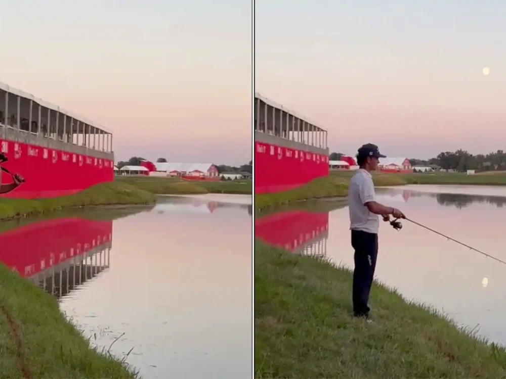 First-time Tour winner’s unique fishing celebration goes viral​