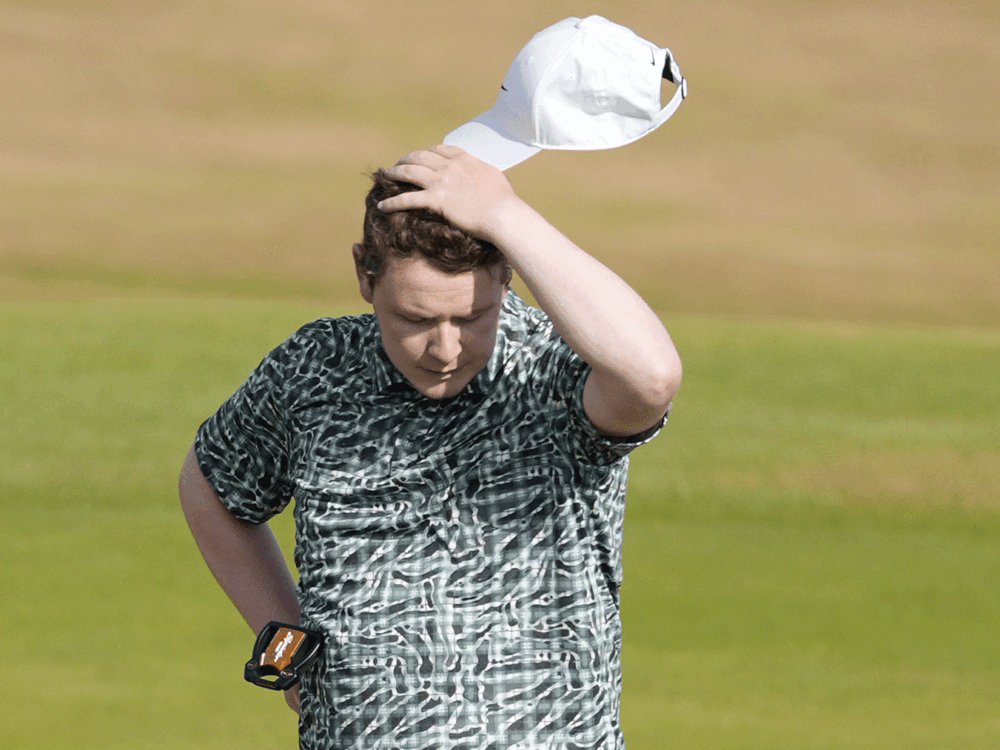 His Open round ended with an expletive. His week could end with the Claret Jug  ​